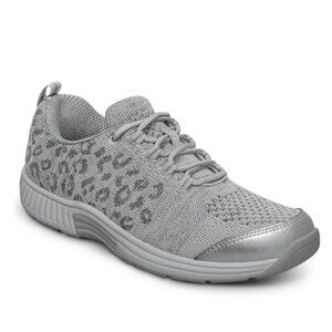 Orthofeet Women's Coral Sneakers Gray Leopard